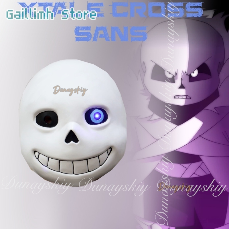 Black Face Mask Pack - Juego UNDERTALE XTALE Cross Sans Cosplay