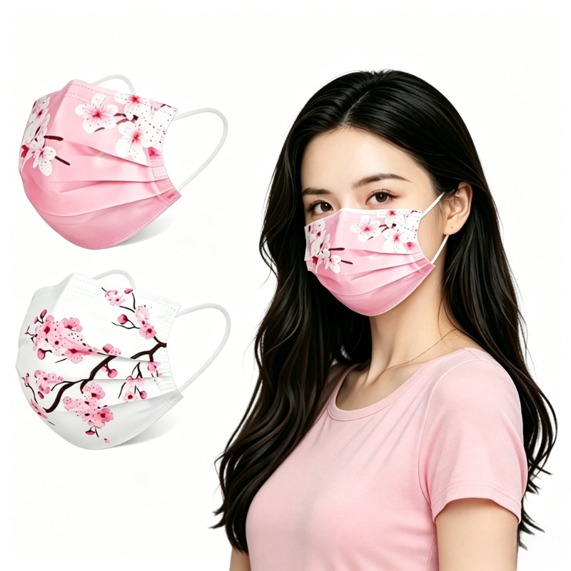 Cloth Face Mask Washable - 10 mascarillas faciales con estampado floral