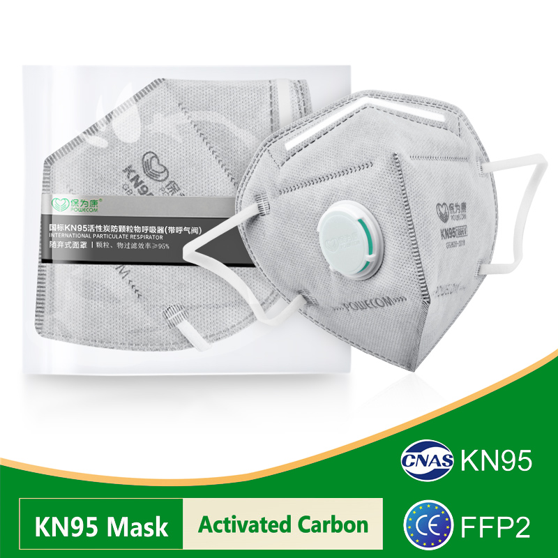 Kn95 Respirator Mask - Mascarillas POWECOM KN95 con Carbón Activado,
