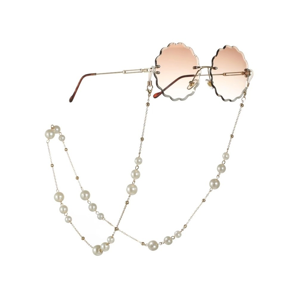 Mask Lanyard Adjustable - Cadena de perlas de moda para