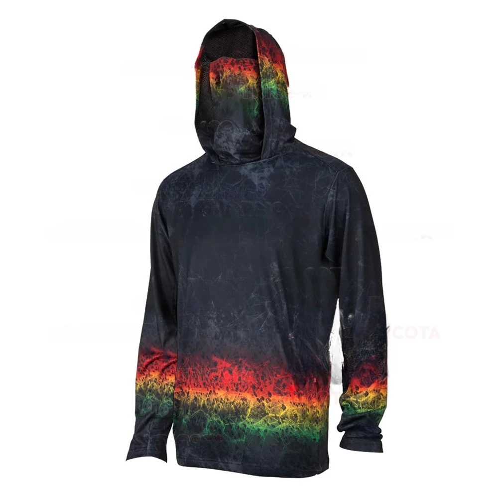 Sports Mask Breathable - Camisetas con capucha para pesca, con