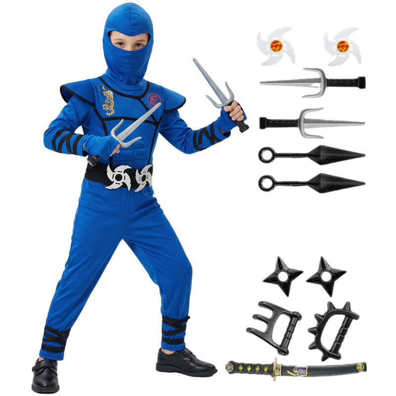 Disfraz de Ninja negro y azul  - Black Face Mask Pack reseña y precio