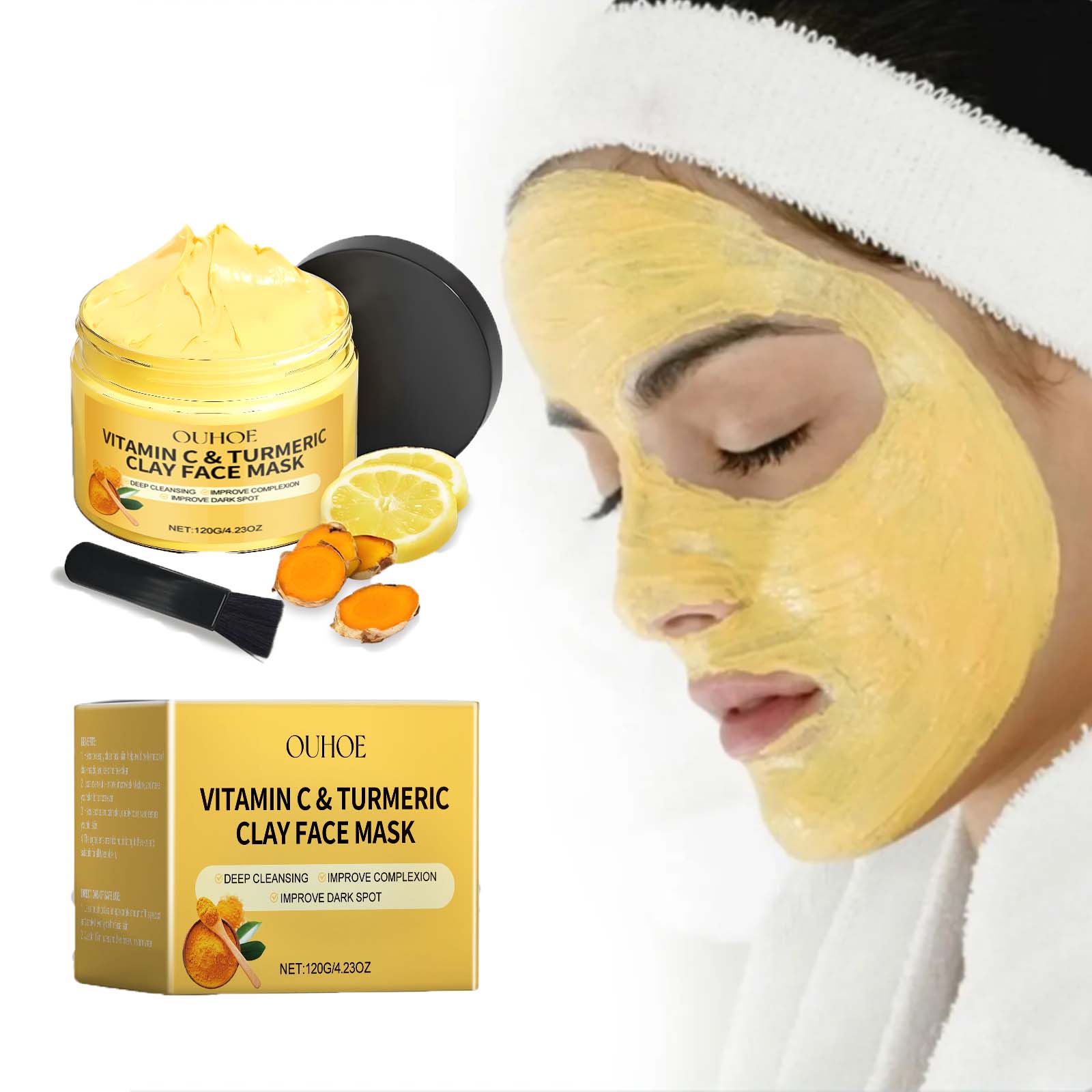 Mascarilla de barro de cúrcuma - Dust Mask Construction reseña y precio