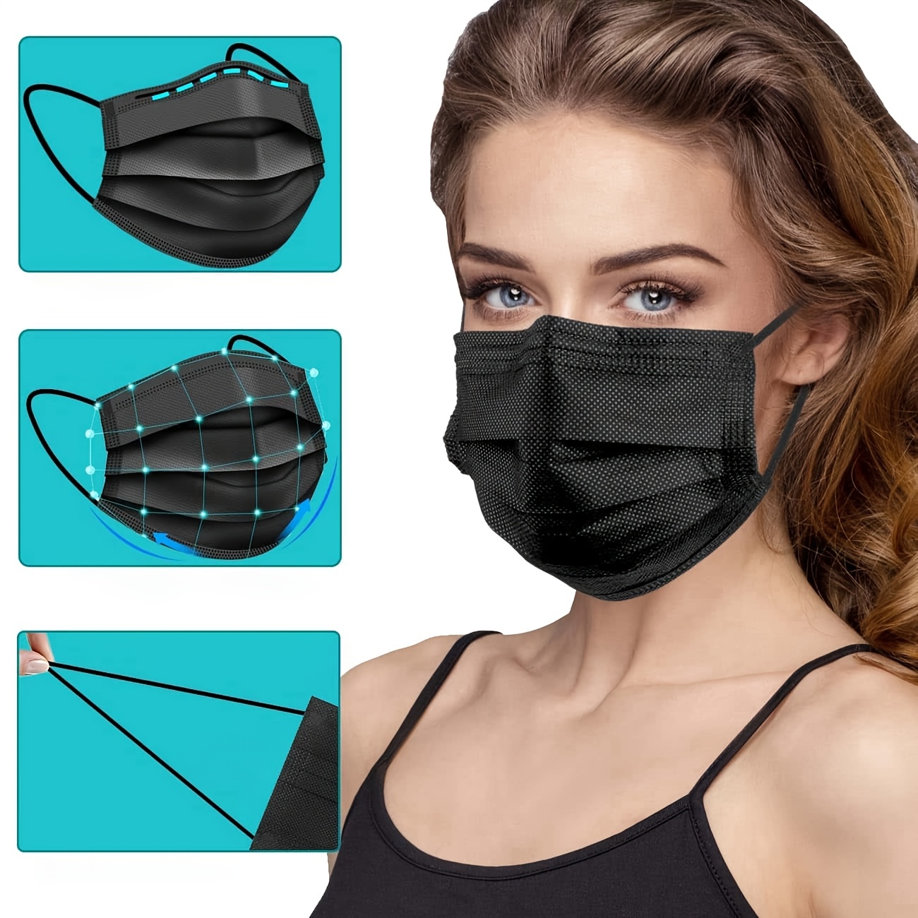 200 máscaras protectoras desec - Cloth Face Mask Washable reseña y precio