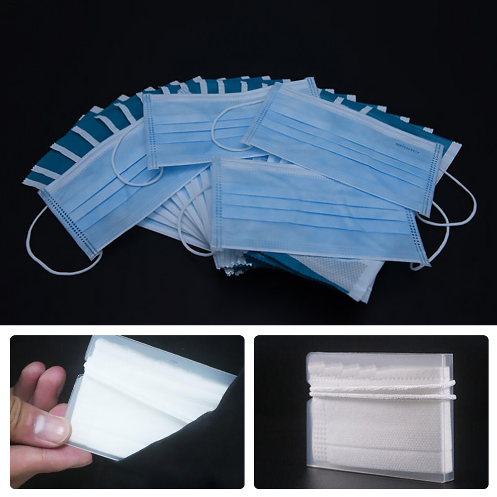 4 unidades de caja de almacena - Face Mask Storage Box reseña y precio
