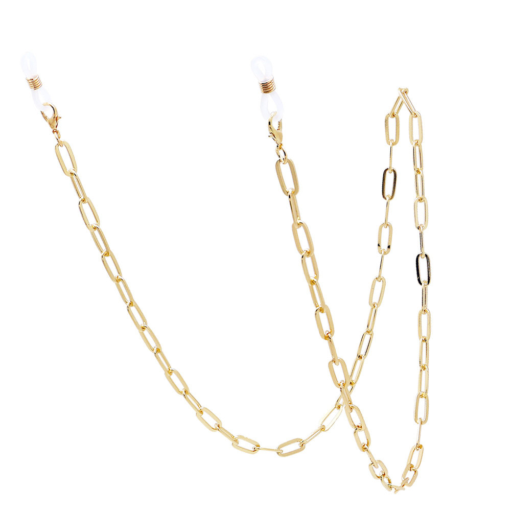 Cadena para gafas de metal dor - Mask Chain Holder reseña y precio